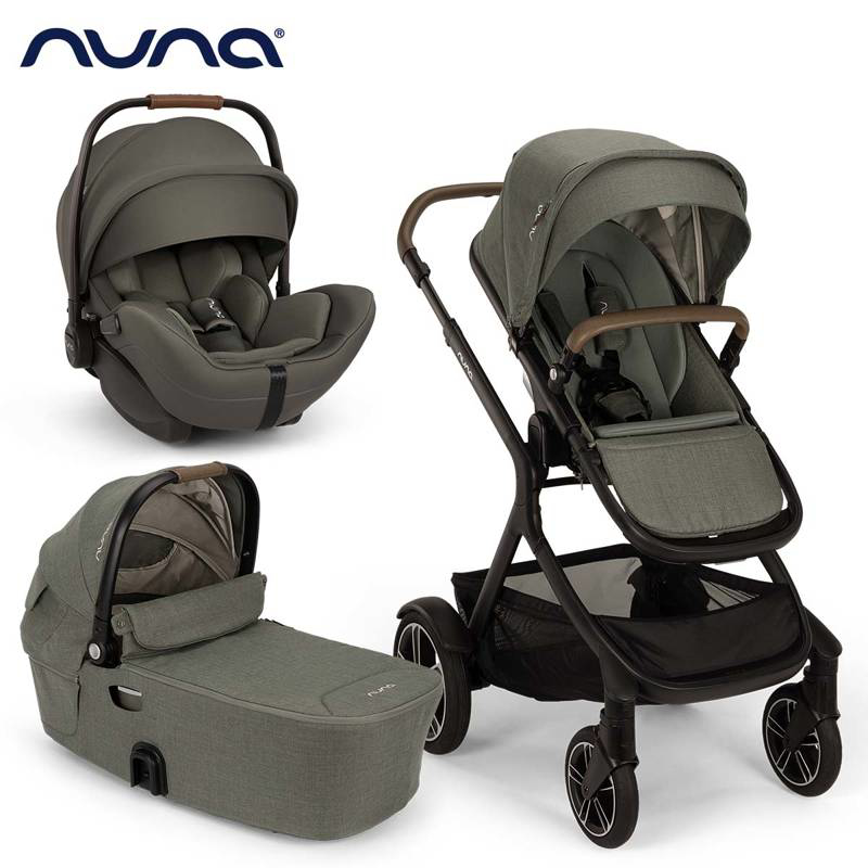 Nuna® Otroški voziček s košaro 3v1 Demi™ Next + Arra™ Flex Pine