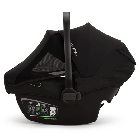 Nuna® Otroški voziček 4v1 Demi™ Next + Pipa™ Next Caviar + Isofix baza Next