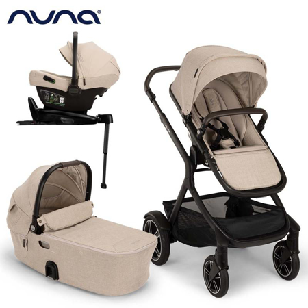 Slika Nuna® Otroški voziček 4v1 Demi™ Next + Pipa™ Next Biscotti + Isofix baza Next