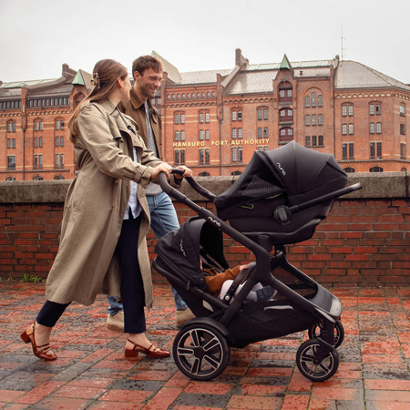 Nuna® Otroški voziček 4v1 Demi™ Next + Arra™ Flex Thunder + Isofix baza Next