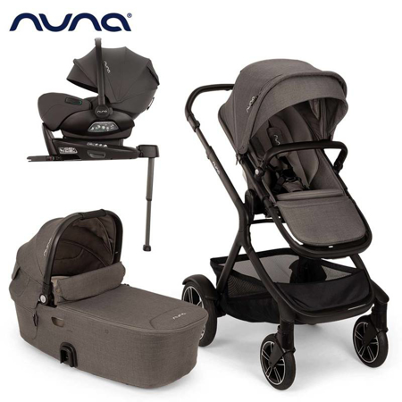 Nuna® Otroški voziček 4v1 Demi™ Next + Arra™ Flex Thunder + Isofix baza Next