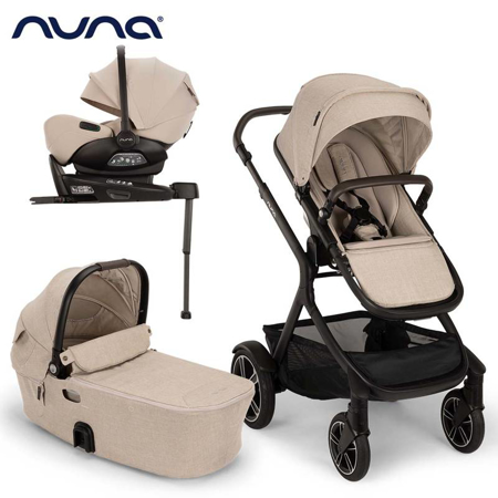 Slika Nuna® Otroški voziček 4v1 Demi™ Next + Arra™ Flex Biscotti + Isofix baza Next