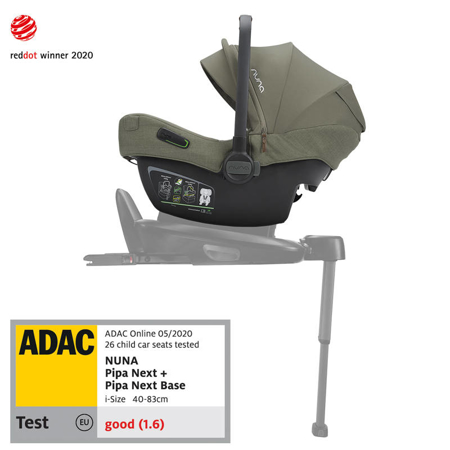 Nuna® Otroški voziček 4v1 Mixx™ Next + Pipa™ Next Pine + Isofix baza Next