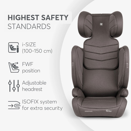 Slika za KikkaBoo® Dječja autosjedalica i-Stand i-SIZE (100-150 cm) Brown