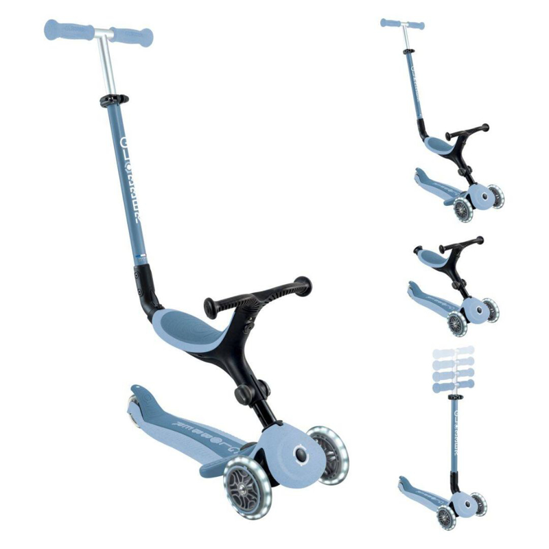 Picture of Globber® GO UP  Active ECO Foldable Scooter with Light-Up Wheels Blueberry