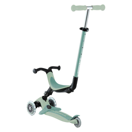 Slika za Globber® Sklopivi dječji skuter GO UP Active ECO s svjetlećim kotačima Pistachio