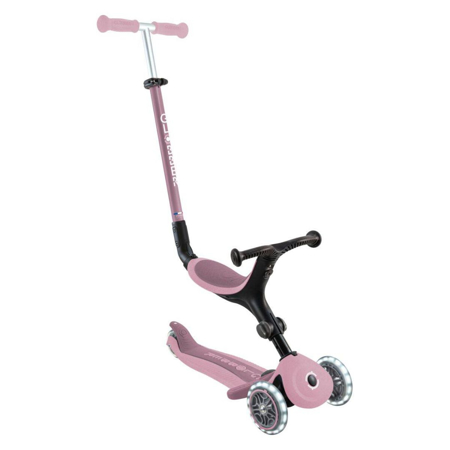 Globber® Zložljivi otroški skiro GO UP Active ECO s svetlečimi kolesi Berry