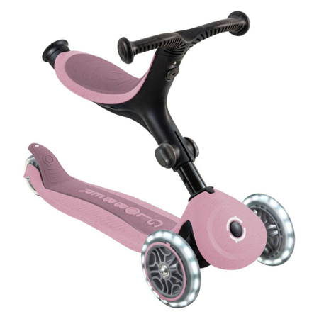 Globber® Zložljivi otroški skiro GO UP Active ECO s svetlečimi kolesi Berry