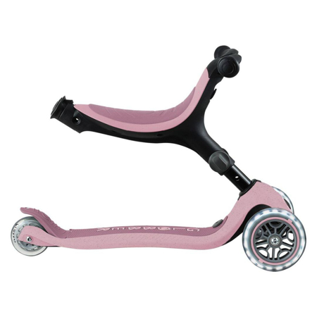Globber® Zložljivi otroški skiro GO UP Active ECO s svetlečimi kolesi Berry