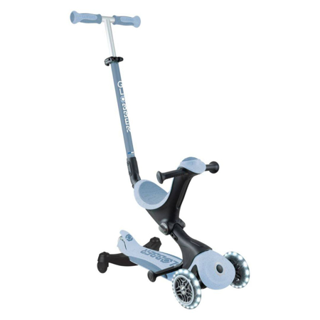 Slika za Globber® Sklopivi dječji skuter GO UP deluxe 360° s svjetlećim kotačima Blueberry