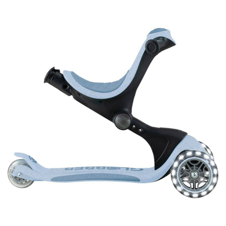 Slika za Globber® Sklopivi dječji skuter GO UP deluxe 360° s svjetlećim kotačima Blueberry