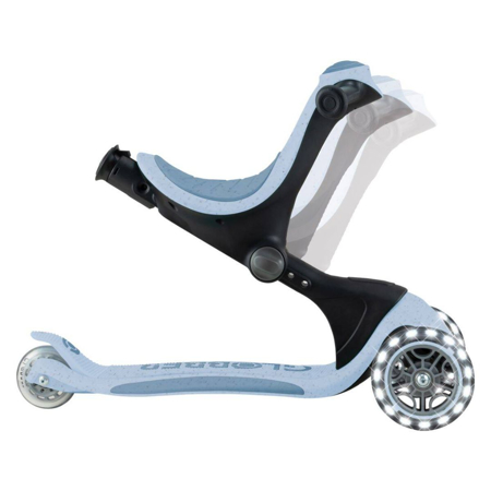 Slika za Globber® Sklopivi dječji skuter GO UP deluxe 360° s svjetlećim kotačima Blueberry