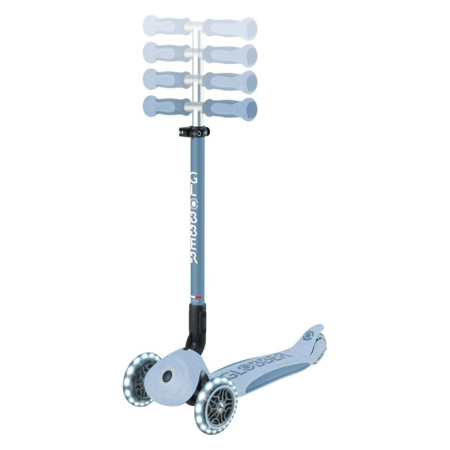 Slika za Globber® Sklopivi dječji skuter GO UP deluxe 360° s svjetlećim kotačima Blueberry