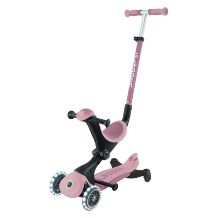 Globber® Zložljivi otroški skiro GO UP deluxe 360° s svetlečimi kolesi Berry