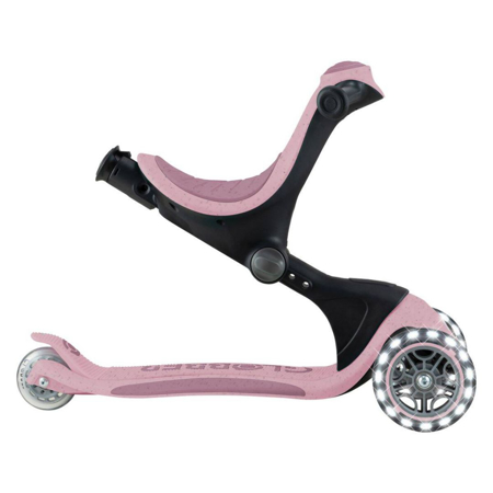 Globber® Zložljivi otroški skiro GO UP deluxe 360° s svetlečimi kolesi Berry