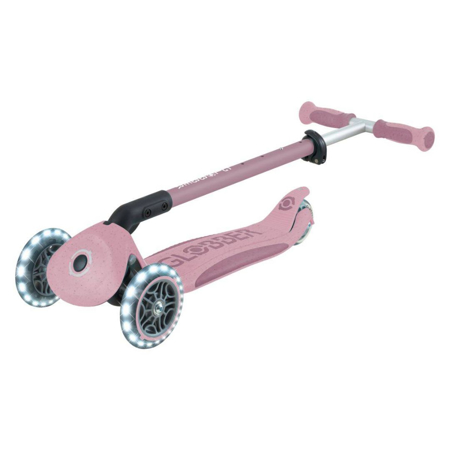 Globber® Zložljivi otroški skiro GO UP deluxe 360° s svetlečimi kolesi Berry