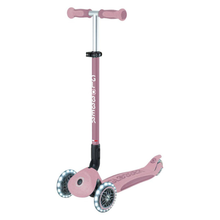 Globber® Zložljivi otroški skiro GO UP deluxe 360° s svetlečimi kolesi Berry