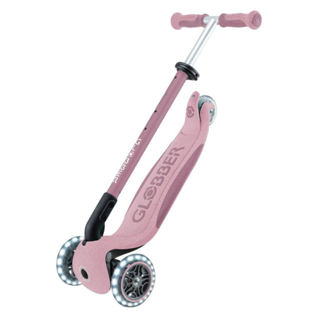 Globber® Zložljivi otroški skiro GO UP deluxe 360° s svetlečimi kolesi Berry