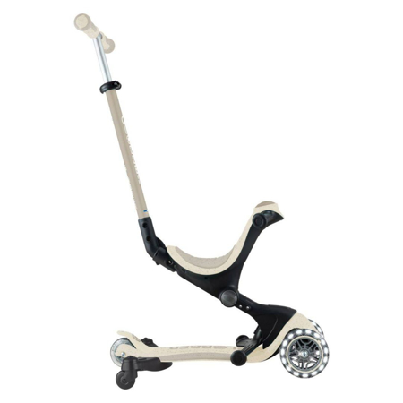 Globber® Zložljivi otroški skiro GO UP deluxe 360° s svetlečimi kolesi Taupe
