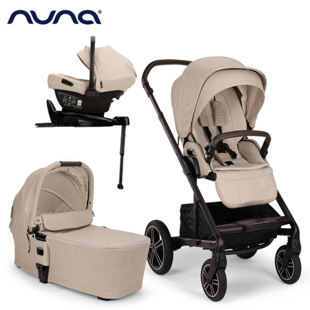 Slika Nuna® Otroški voziček 4v1 Mixx™ Next + Pipa™ Next Biscotti + Isofix baza Next