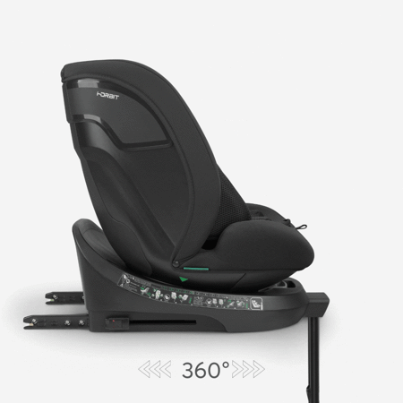 KikkaBoo® Otroški avtosedež 360° i-Orbit i-SIZE (40-150 cm) Black 2025