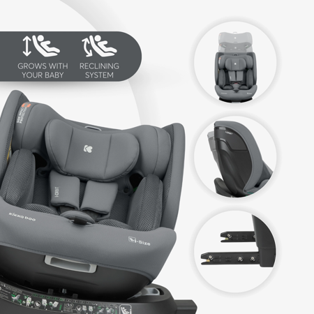 KikkaBoo® Otroški avtosedež 360° i-Orbit i-SIZE (40-150 cm) Black 2025