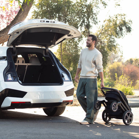 Nuna® Otroški voziček 4v1 Mixx™ Next + Arra™ Flex Cedar + Isofix baza Next