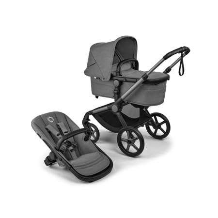 Slika Bugaboo® Otroški voziček 2v1 FOX 5 Renew Complete Black/Moon Grey - Moon Grey