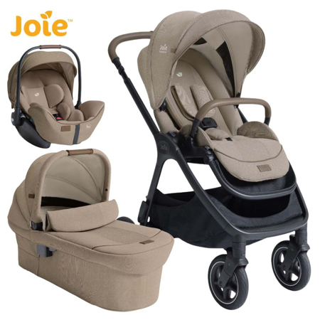 Slika Joie® Otroški voziček 3v1 Finiti™ + i-Level™ Pro Signature SandStone