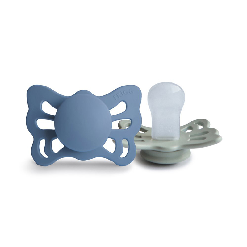 Slika za Frigg® Anatomska silikonska duda Butterfly Ocean View/Sage
