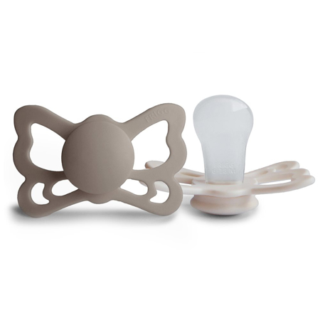 Slika Frigg® Anatomska Duda iz silikona Butterfly Portobello/Cream