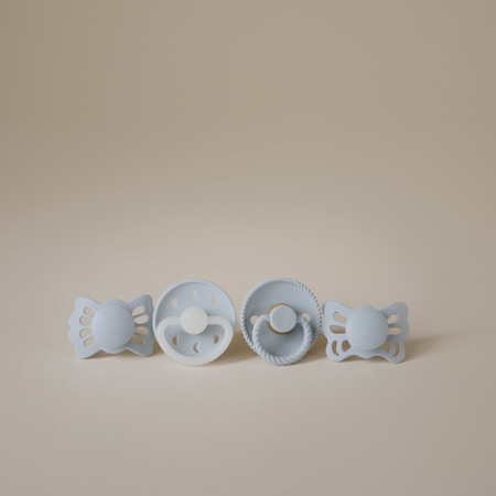 Picture of Frigg® Try-It Collection Pacifier 4-pack Moonlight Sailing Powder Blue
