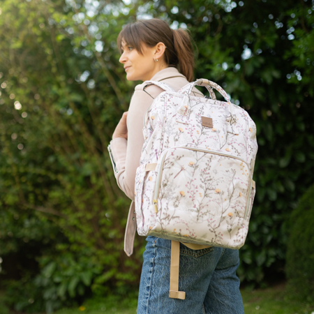 Picture of KikkaBoo® Mama bag Siena Luxe Secret Garden Beige