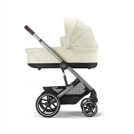 Slika za Cybex® Dječja kolica s košarom 2u1 Balios S Lux (0-22 kg) Seashell Beige (Taupe Frame)