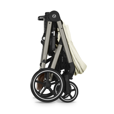 Slika za Cybex® Dječja kolica s košarom 2u1 Balios S Lux (0-22 kg) Seashell Beige (Taupe Frame)