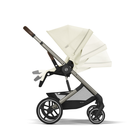 Slika za Cybex® Dječja kolica s košarom 2u1 Balios S Lux (0-22 kg) Seashell Beige (Taupe Frame)