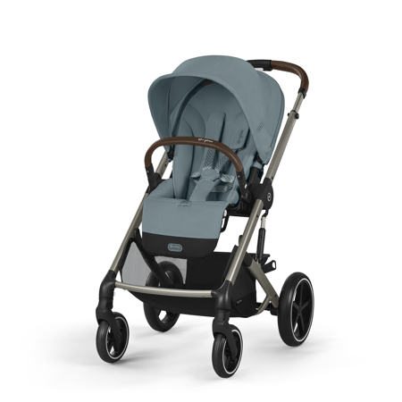 Cybex® Otroški voziček s košaro 2v1 Balios S Lux (0-22 kg) Stormy Blue (Taupe Frame)