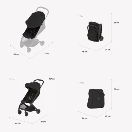 Slika za Anex® Sportska kolica Air-X² (0-22kg) Nero