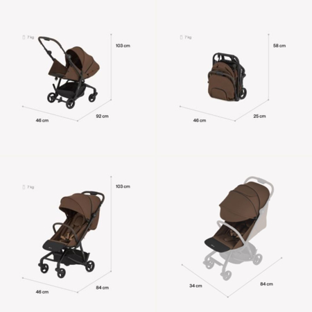 Picture of Anex® Stroller Air-Z Plus (0-22kg) Tillie