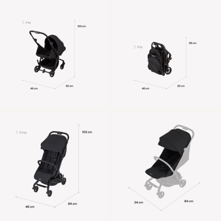 Anex® Športni voziček Air Z (0-22kg) Oaty