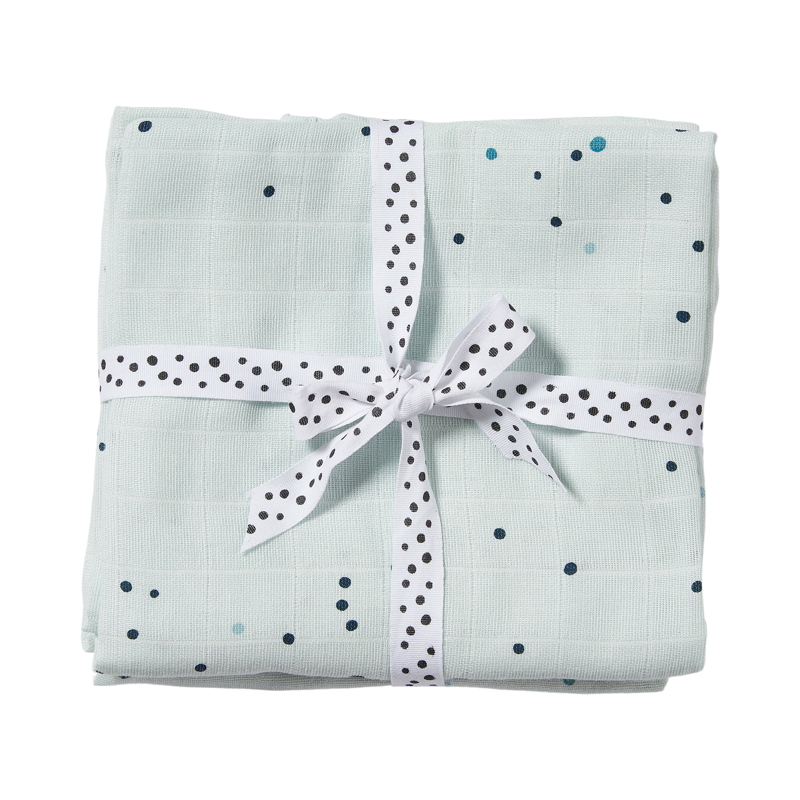 Slika za Done by Deer® Set tetra pelena Dreamy Dots Blue 70x70