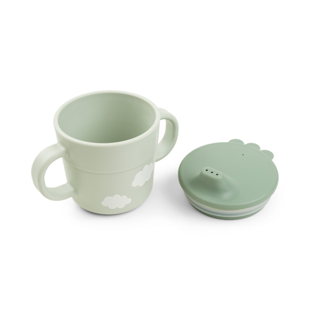 Done by Deer® Prvi jedilni set Foodie Happy Clouds Green