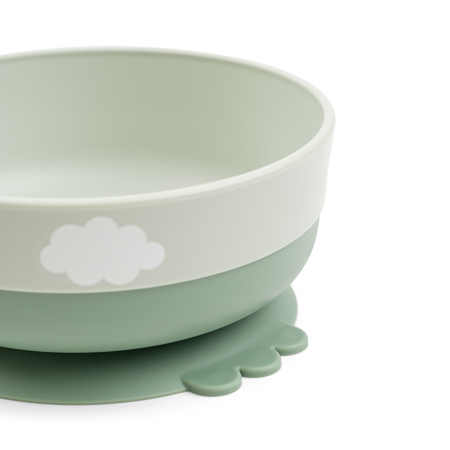Done by Deer® Prvi jedilni set Foodie Happy Clouds Green
