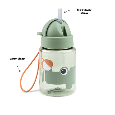 Slika za Done by Deer® Bočica s slamkom Playground Green 280 ml