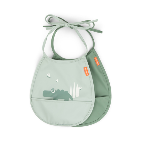 Done by Deer® Komplet 2 mini slinčkov Croco Green
