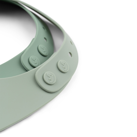 Done by Deer® Komplet 2 silikonskih slinčkov Croco Green