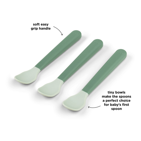 Slika za Done by Deer® Set žličk za uvajanje Foodie Green