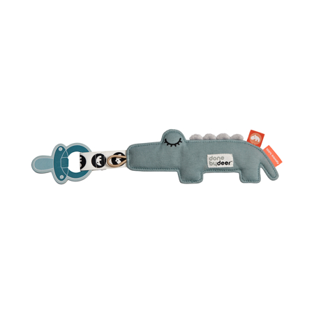 Slika Done by Deer® Držalo za dudo Croco Blue