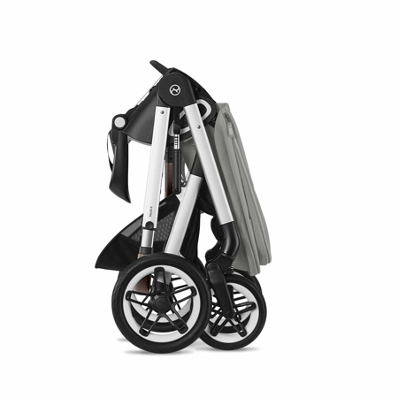 Cybex® Otroški voziček 4v1 Talos S Lux + Avtosedež Aton B2 + IsoFix baza One Grey
