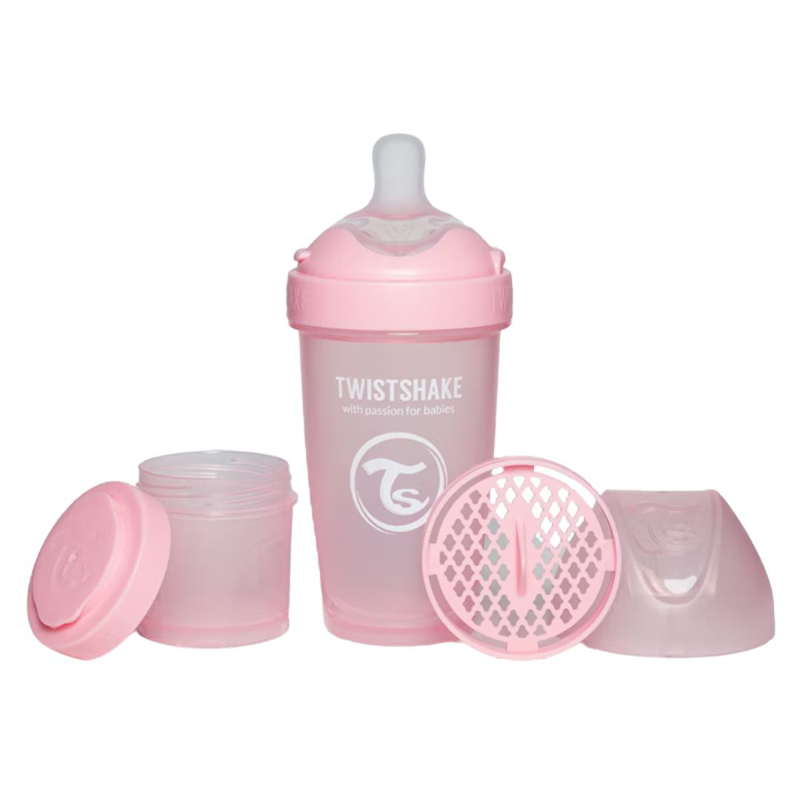 Slika za Twistshake® Bočica PRO Double Anti-Colic 260ml Pastel Pastel Pink